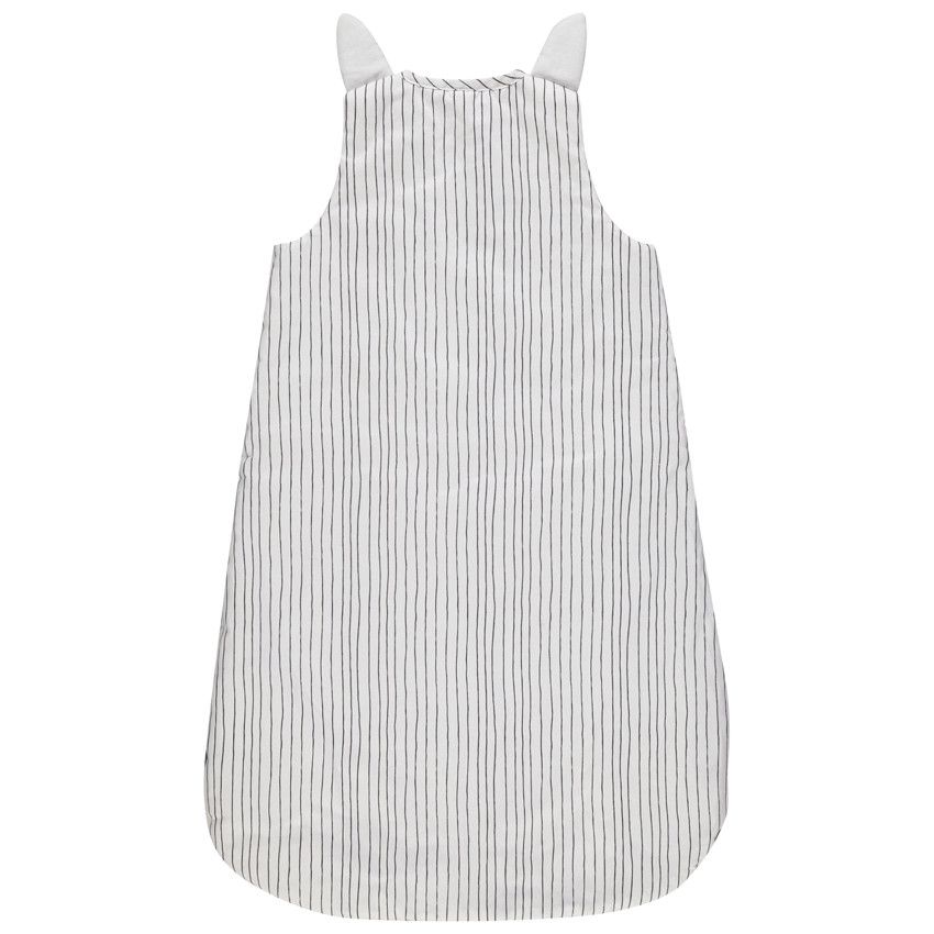 Turbulette sans manches zèbre à détails brodés modèle garçon - Gris
