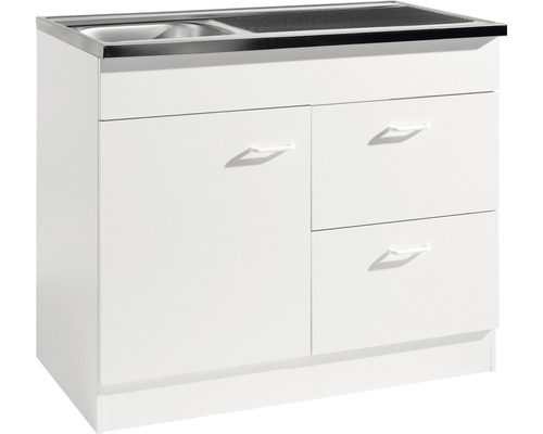 Held Furniture Spoelbakkast incl. spoelbak (Geen afmetingen BxDxH 100x60x85 cm) wit mat, gedemonteerd