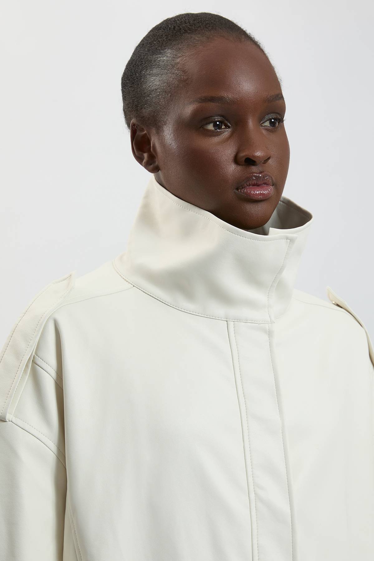 KarenMillen Veste Cocon Décontractée En Synthétiquecuir