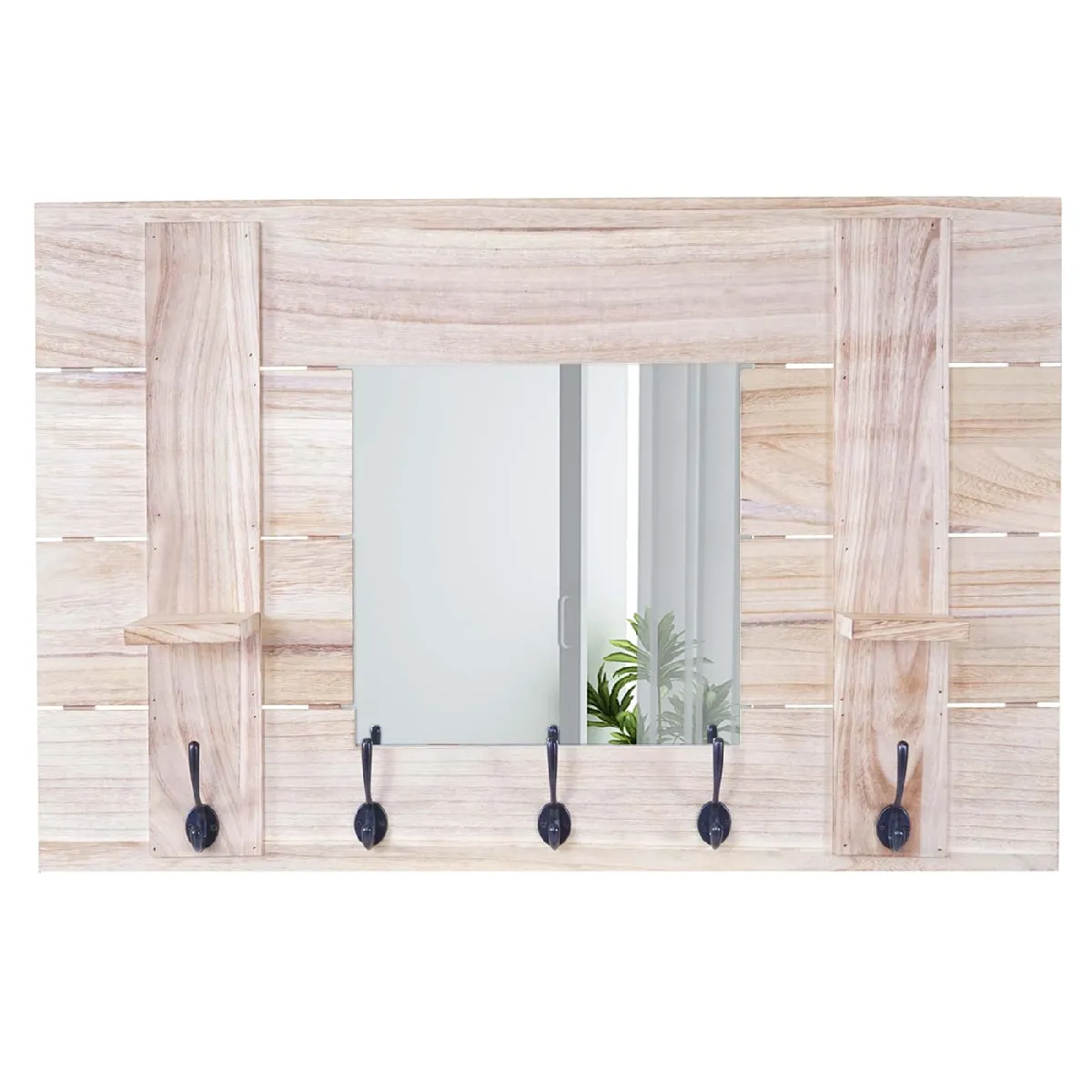 Decoshop26 Portemanteau Murale - Miroir Vintage