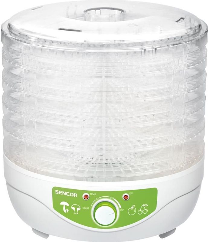 Sencor - Fruit Droger - 250W - Thermoregulatie - Inclusief 5 Droogroosters