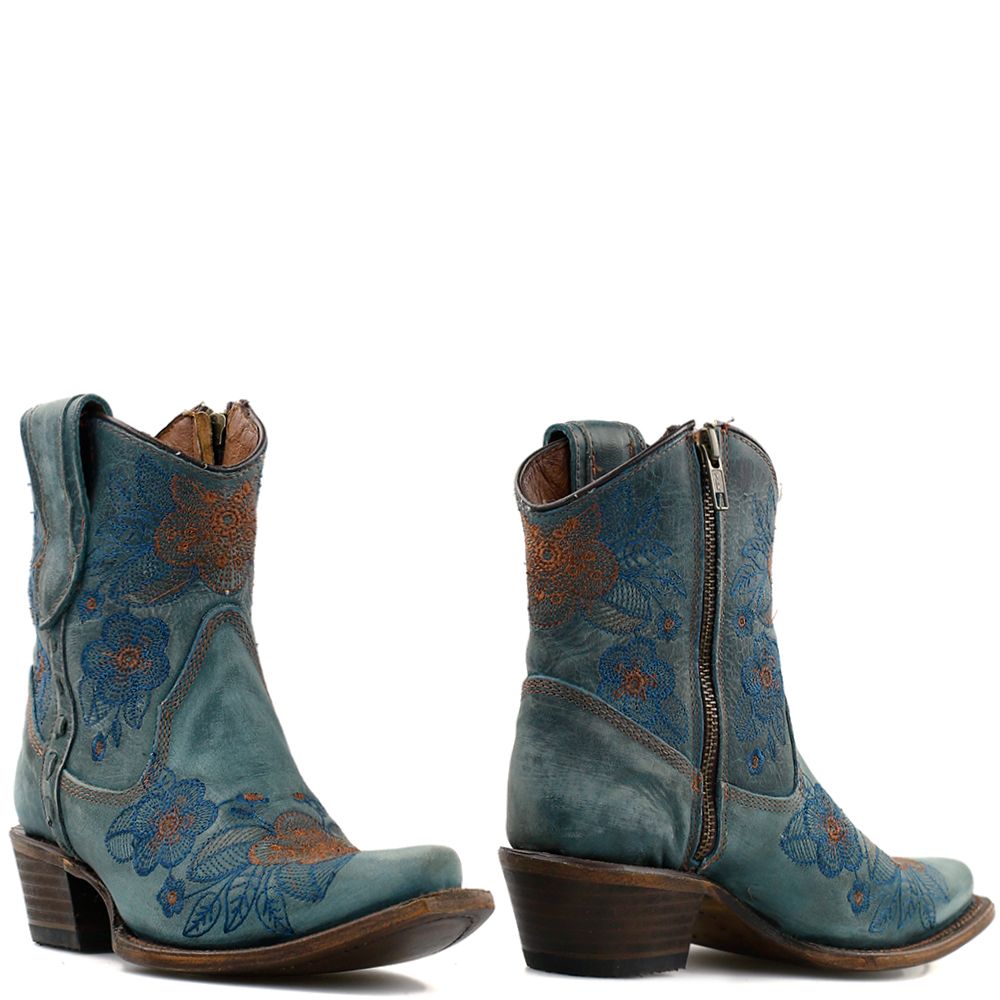 Corral korte cowboyboots L5874 blauw