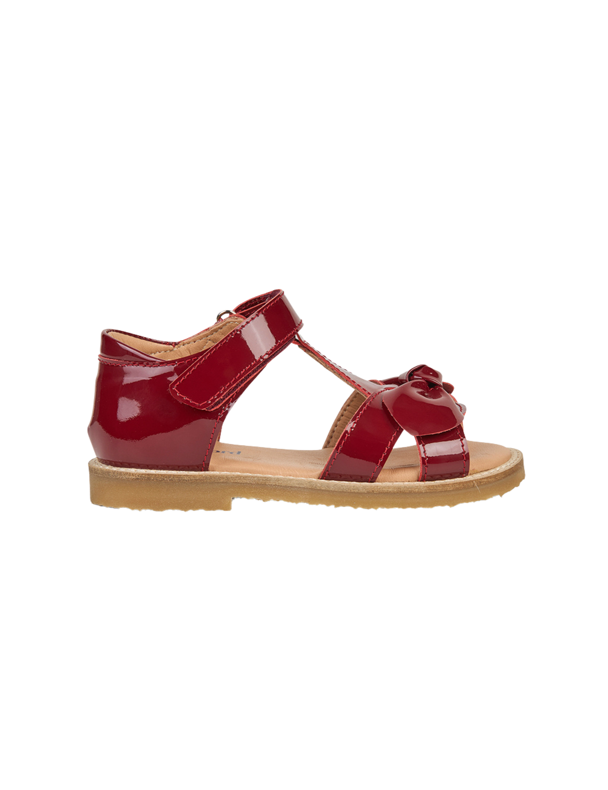 Bow Sandal - Cherry Patent
