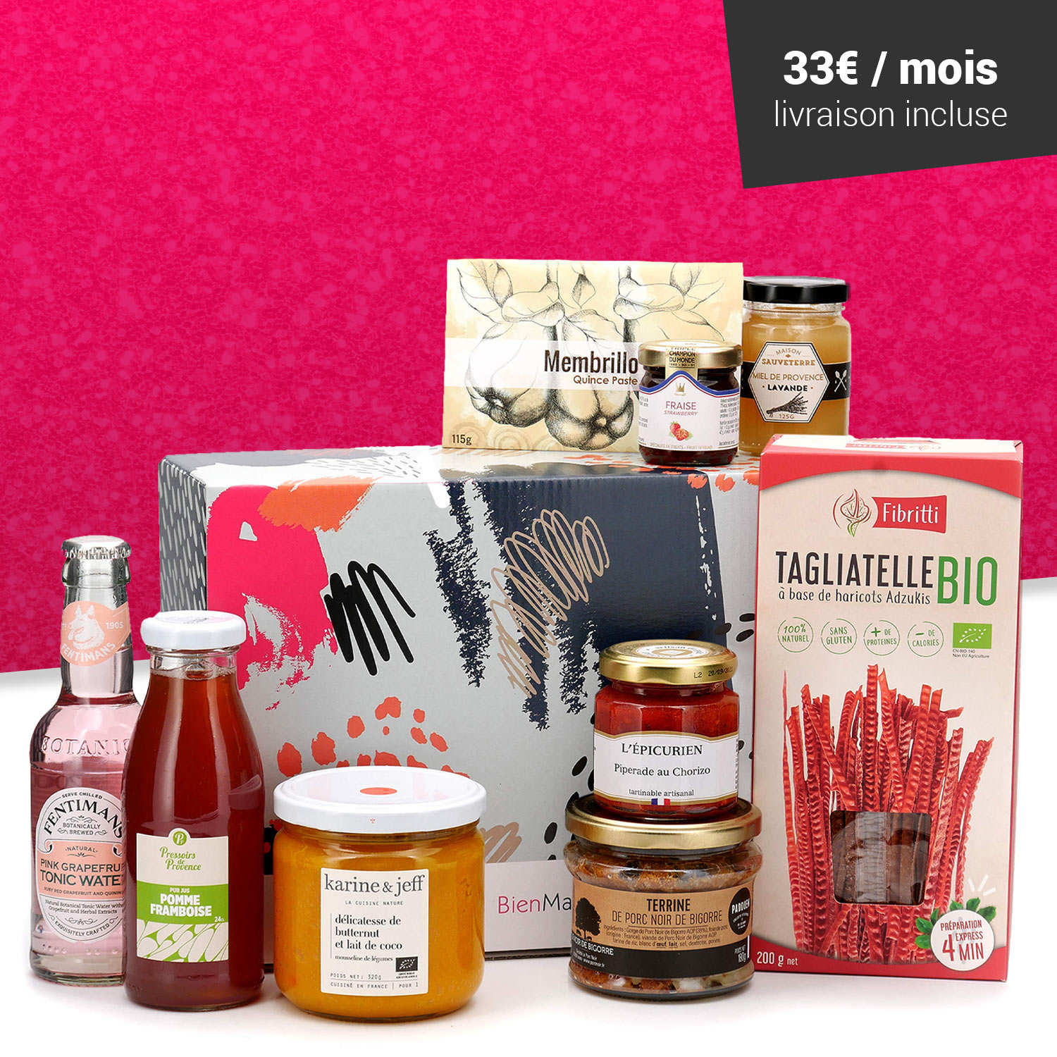 Box gourmande - abonnement 3 mois
