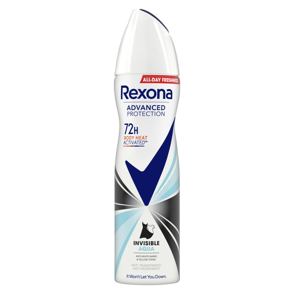 Rexona Deodorant Spray Advanced Protection Invisible Aqua150 ml