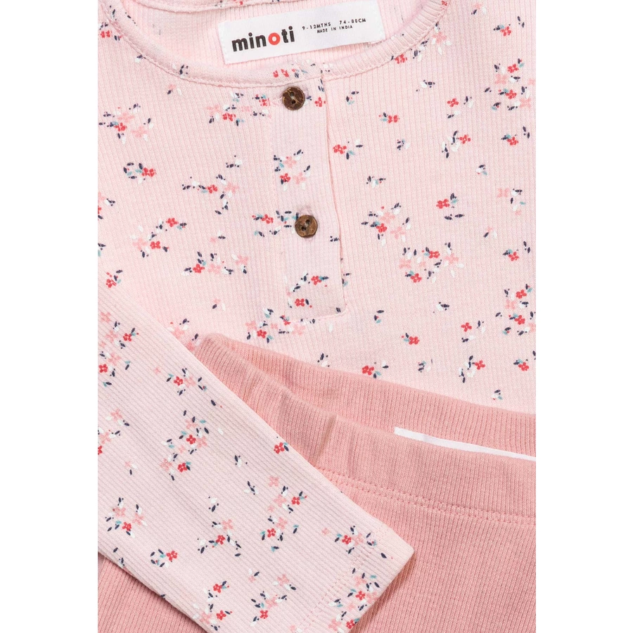 Minoti Body + Leggings pink