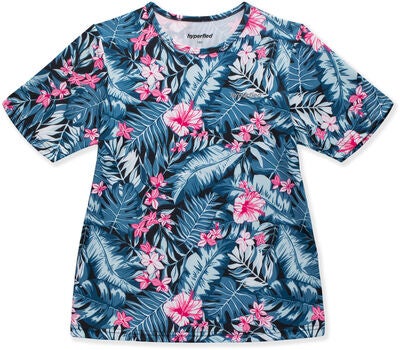 Hyperfied Wave T-Shirt 3-pack, Black/White/Tropical Flower
