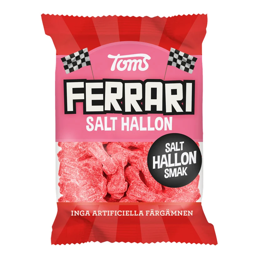 Ferrari salt bringebær 190 g