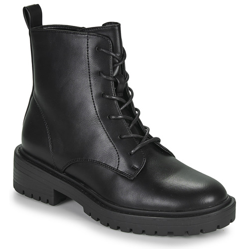 Only - ONLBOLD-17 PU LACE UP BOOT - Noir