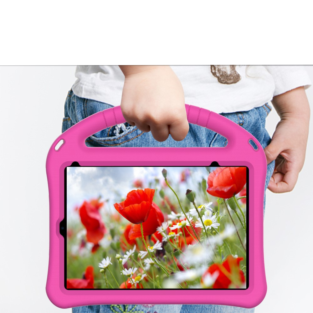 iPad Mini 7 (2024) / Mini 6 (2021) Stossfeste Kinder Schaumstoff Hülle mit Griff   Kickstand - Pink