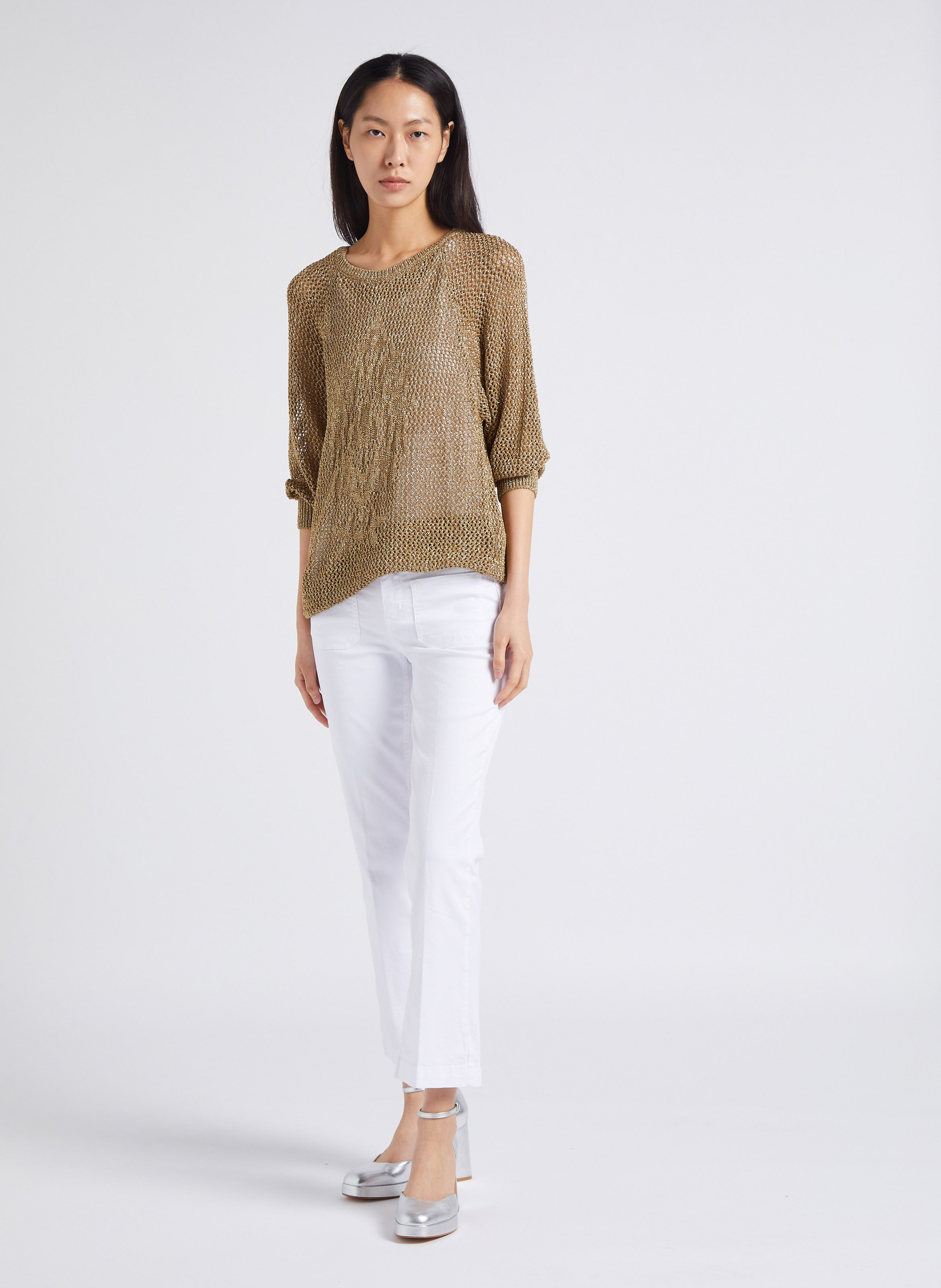 NELLA - Sandales hautes en cuir | Argent