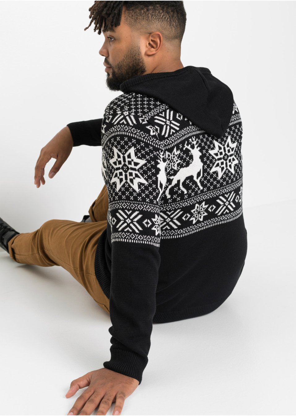 Pull norvégien à capuche