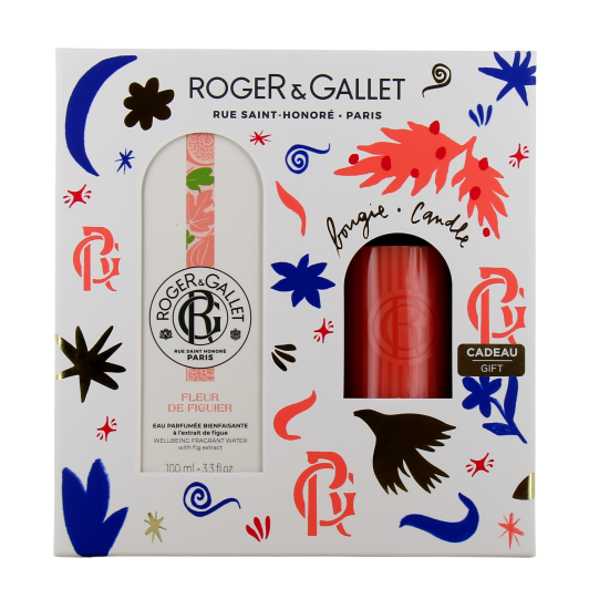 Roger et Gallet Coffret Eau Parfumée Bienfaisante et Bougie - Idée cadeau