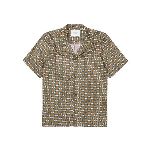 Les Deux Ornament Skjorte, Vineyard Green/Light Pink, M