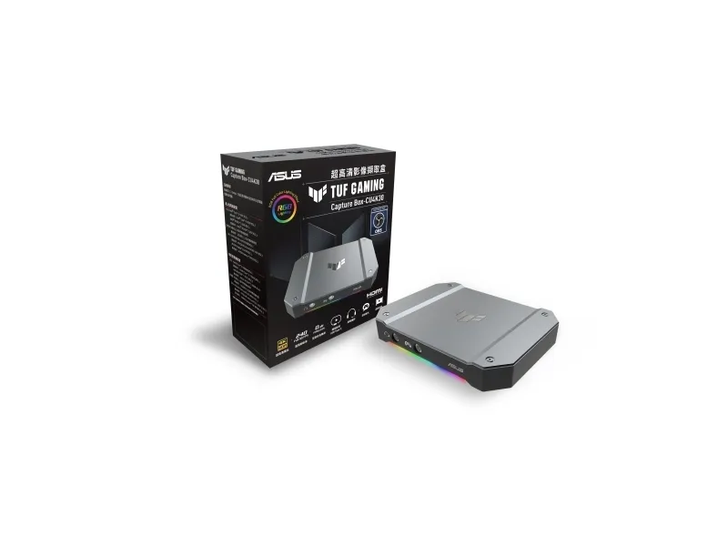 ASUS TUF GAMING CAPTURE BOX-CU4K30 - Videooptagelsesadapter - USB-C 3.2 Gen 1