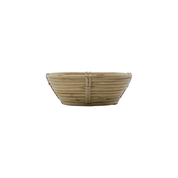 House Doctor - Conical Aufbewahrungskorb, L 15 x H 5 cm, Rattan