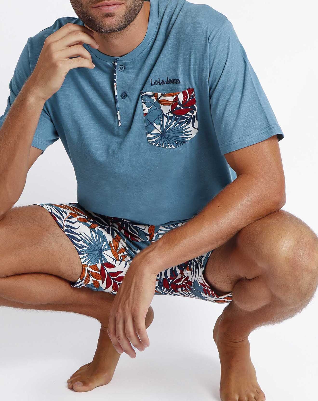Lois Pyjama T-Shirt & Short Mateo bleu