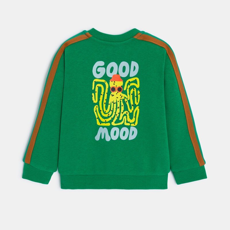 Cardigan bébé garçon vert en coton recyclé Catimini Vert