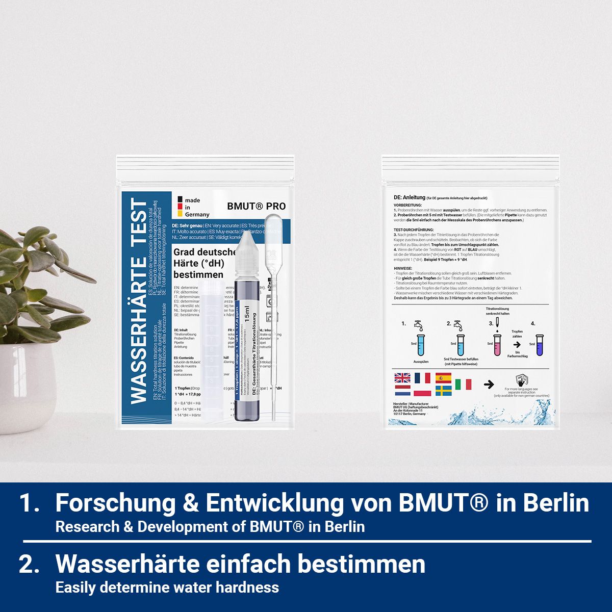 BMUT Wasserhärte Test (Titrierlösung)