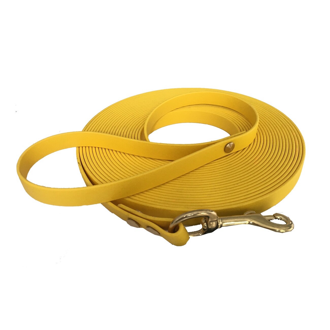 bio-leine 25-35 kg Schleppleine Biothane gelb 3 m