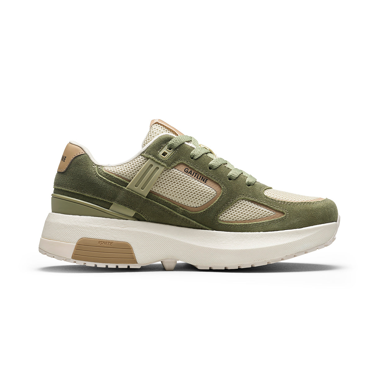Nova Lite Klassisk retrosneaker med skinndetaljer
