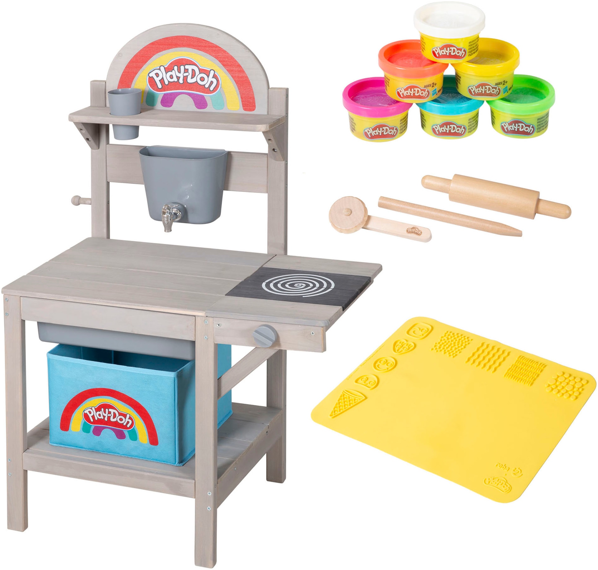 roba® Outdoor-Spielküche »Play-Doh« inkl. Knete, 3D-Kreativmatte; FSC® - schützt Wald