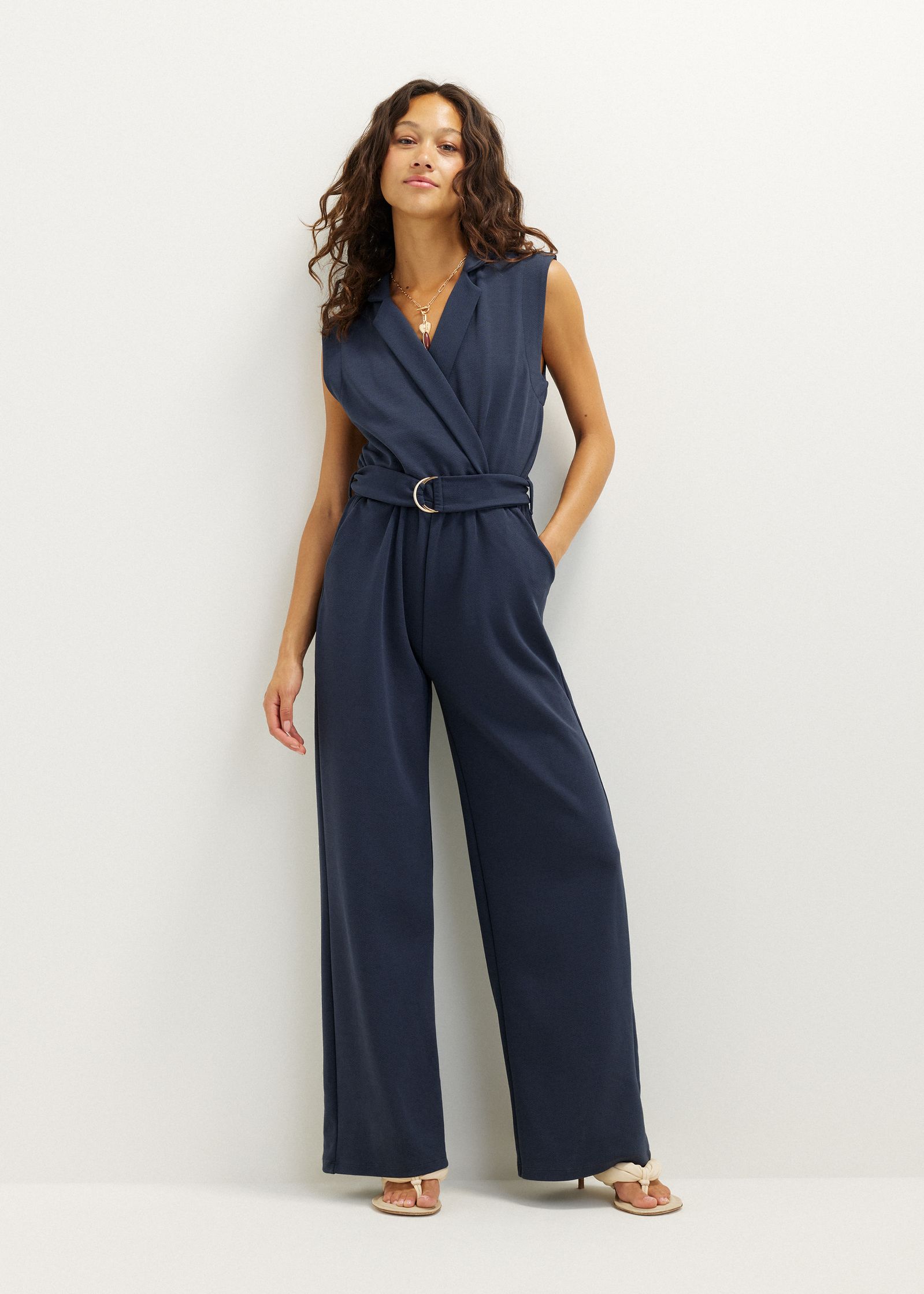 Gestreepte jumpsuit