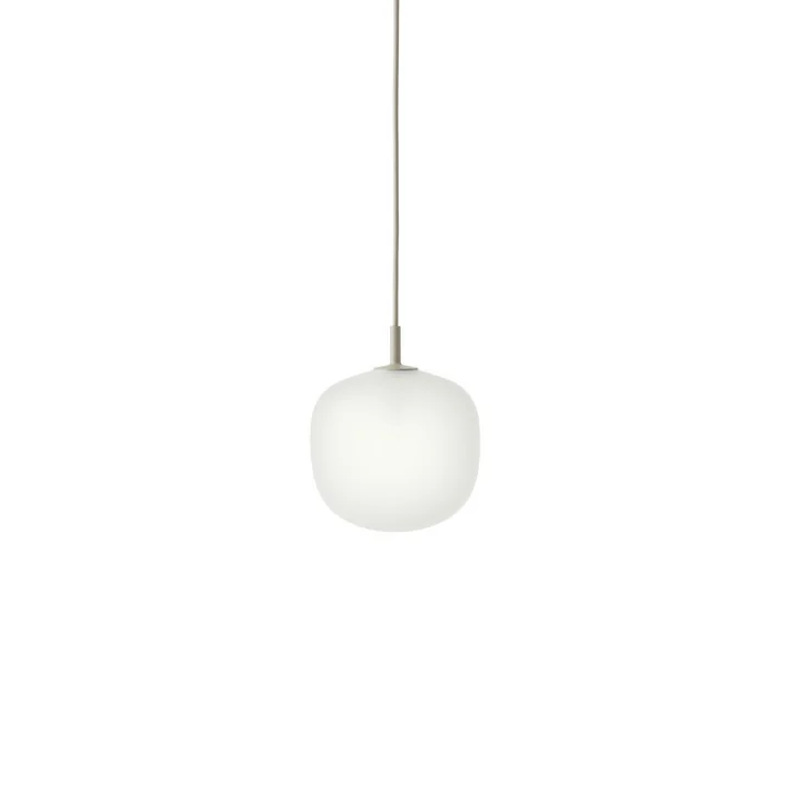 Muuto - Rime Pendelleuchte Ø 18 cm, opal / grau