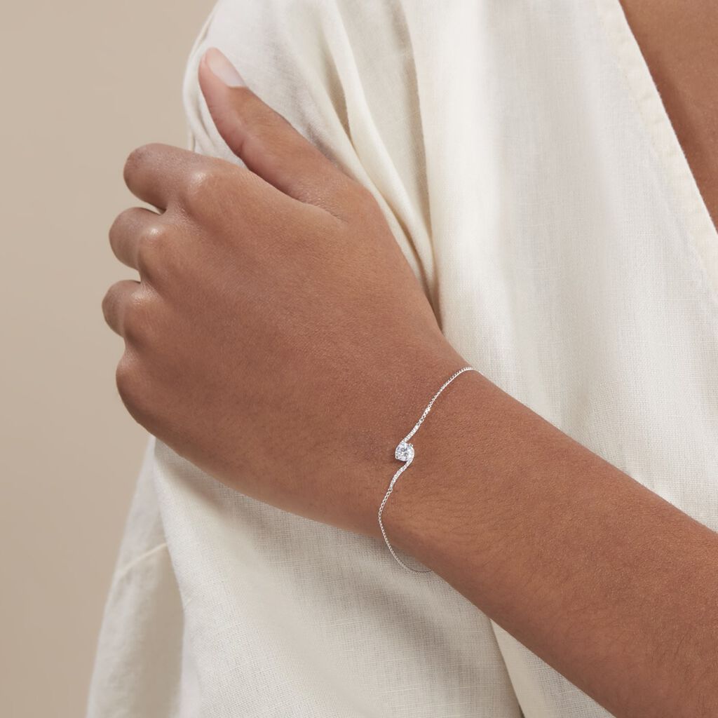Bracelet Olly Or Blanc Oxyde De Zirconium