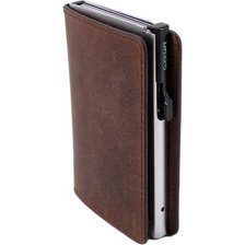 Portefeuille SLIM avec porte-cartes, cuir nappa