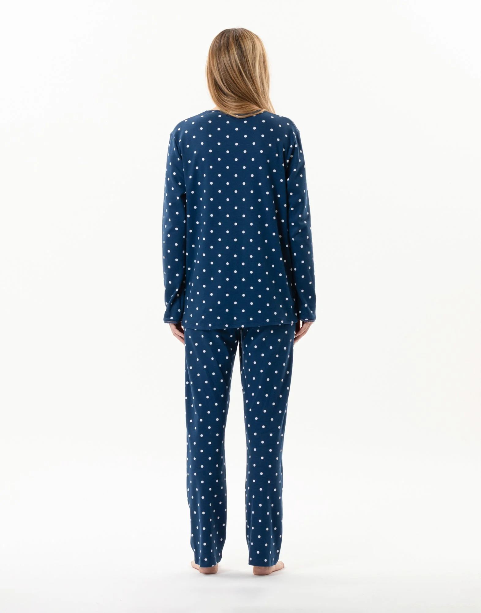 CHAMADE 802 - Pyjama en coton | Bleu