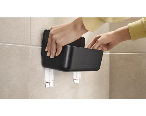 Douchemand Tesa LAVAA zwart mat 40516-00000-00