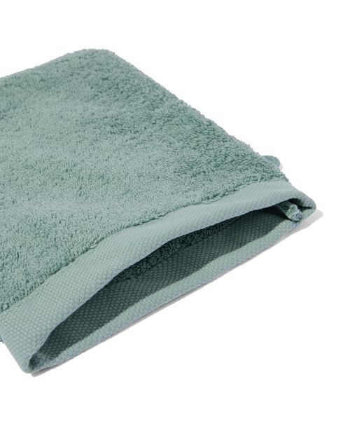 gant de toilette qualité hôtelière extra douce bleu vert