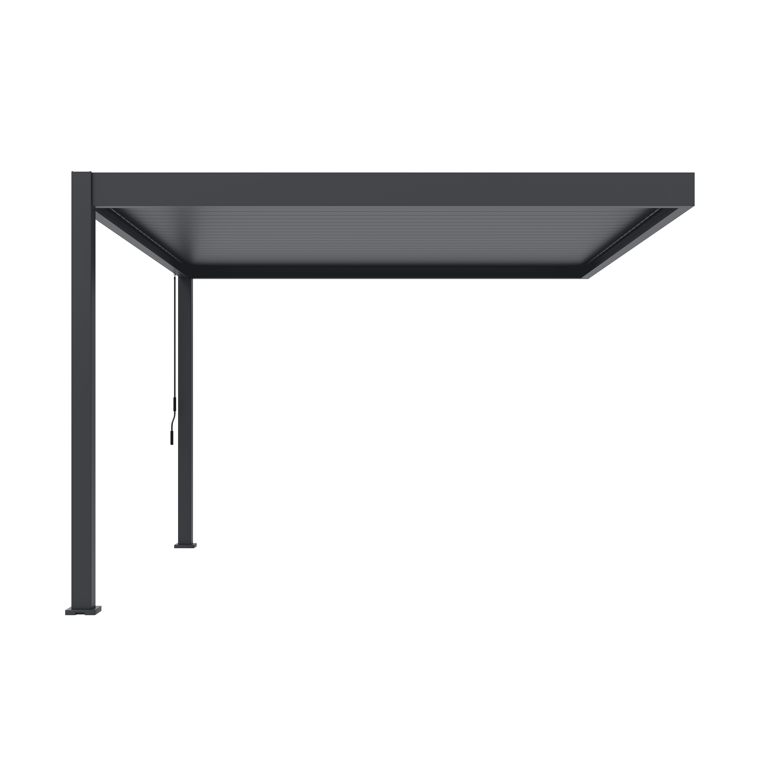 Orion Deluxe 360 x 400 cm muur terrasoverkapping - Anthracite