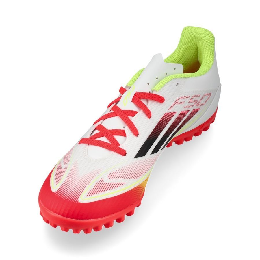 adidas F50 Club TF Pure Victory - Blanc/Noir/Jaune