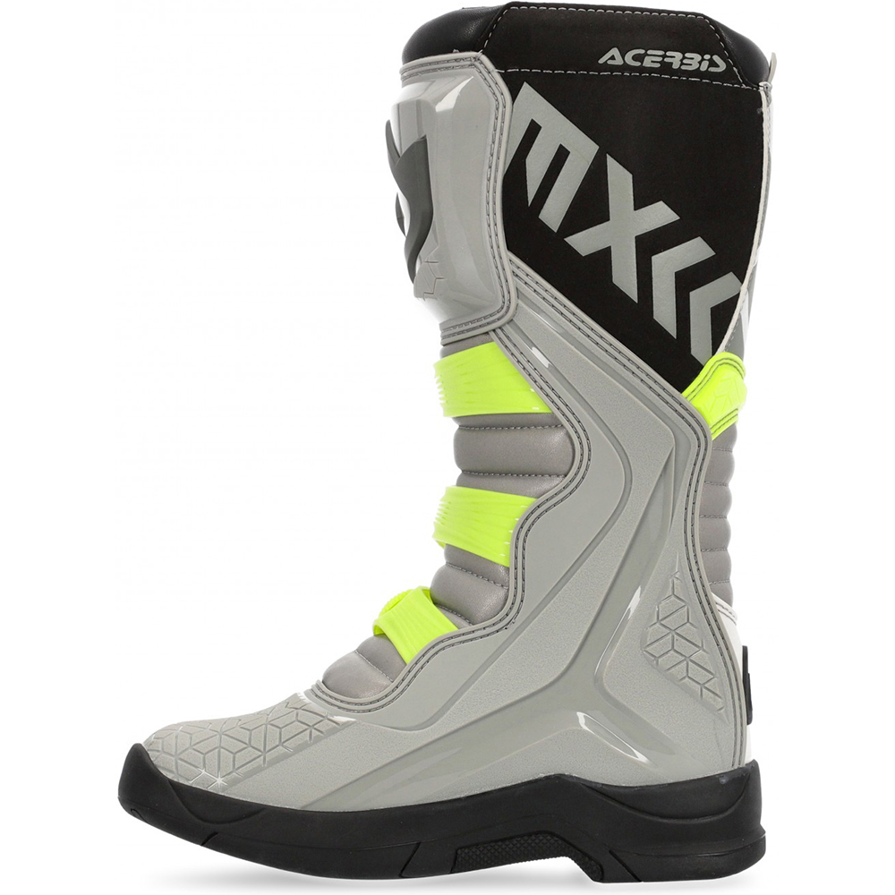 Acerbis - Bottes X-Team Gris / Jaune fluo