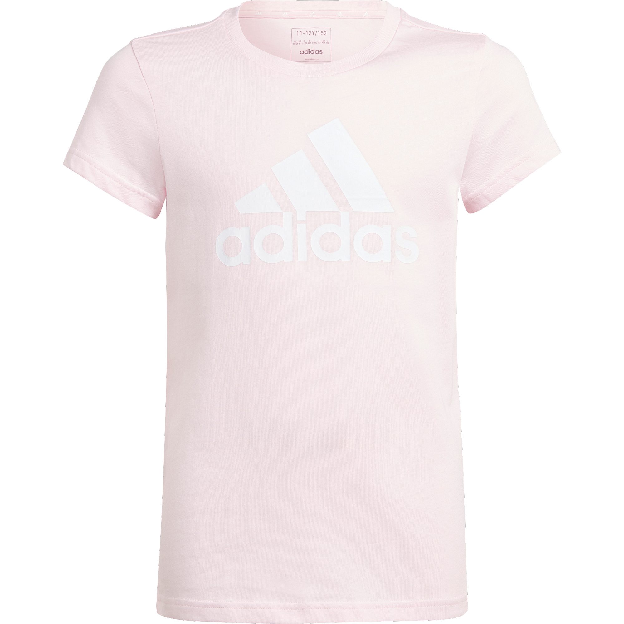 adidas Essentials Big Logo Cotton T-Shirt Mädchen clear pink