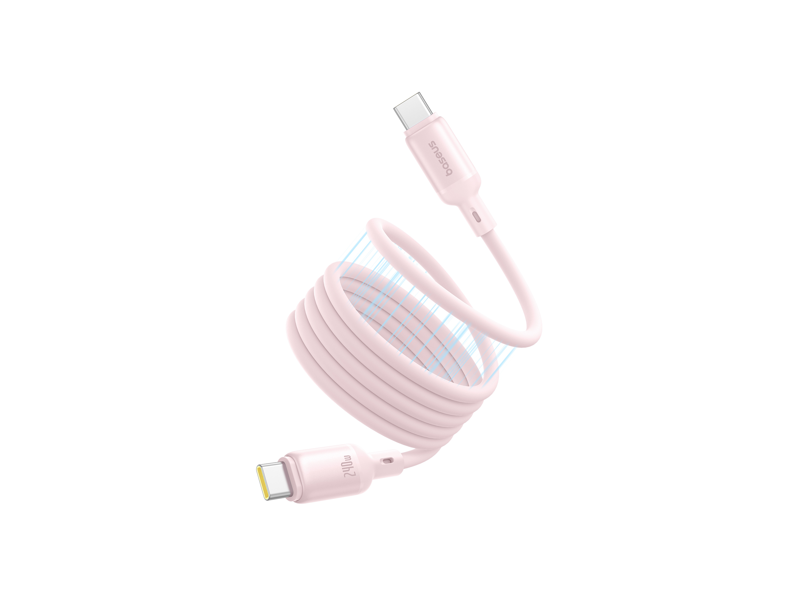 CABO MAGNETICO BASEUS BABY PINK PICOGO USB-C/USB-C