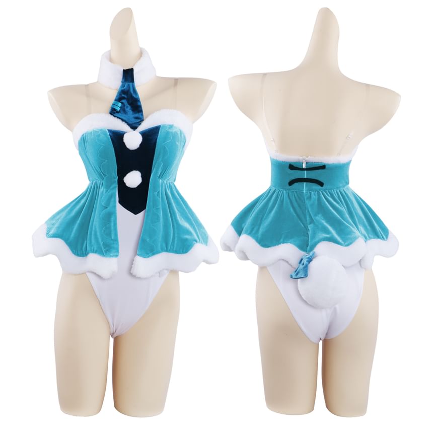 Custaplayu - Hatsune Miku Cosplay Kostuumset / Pruik / Pompon Platform Chunky Heel Pumps
