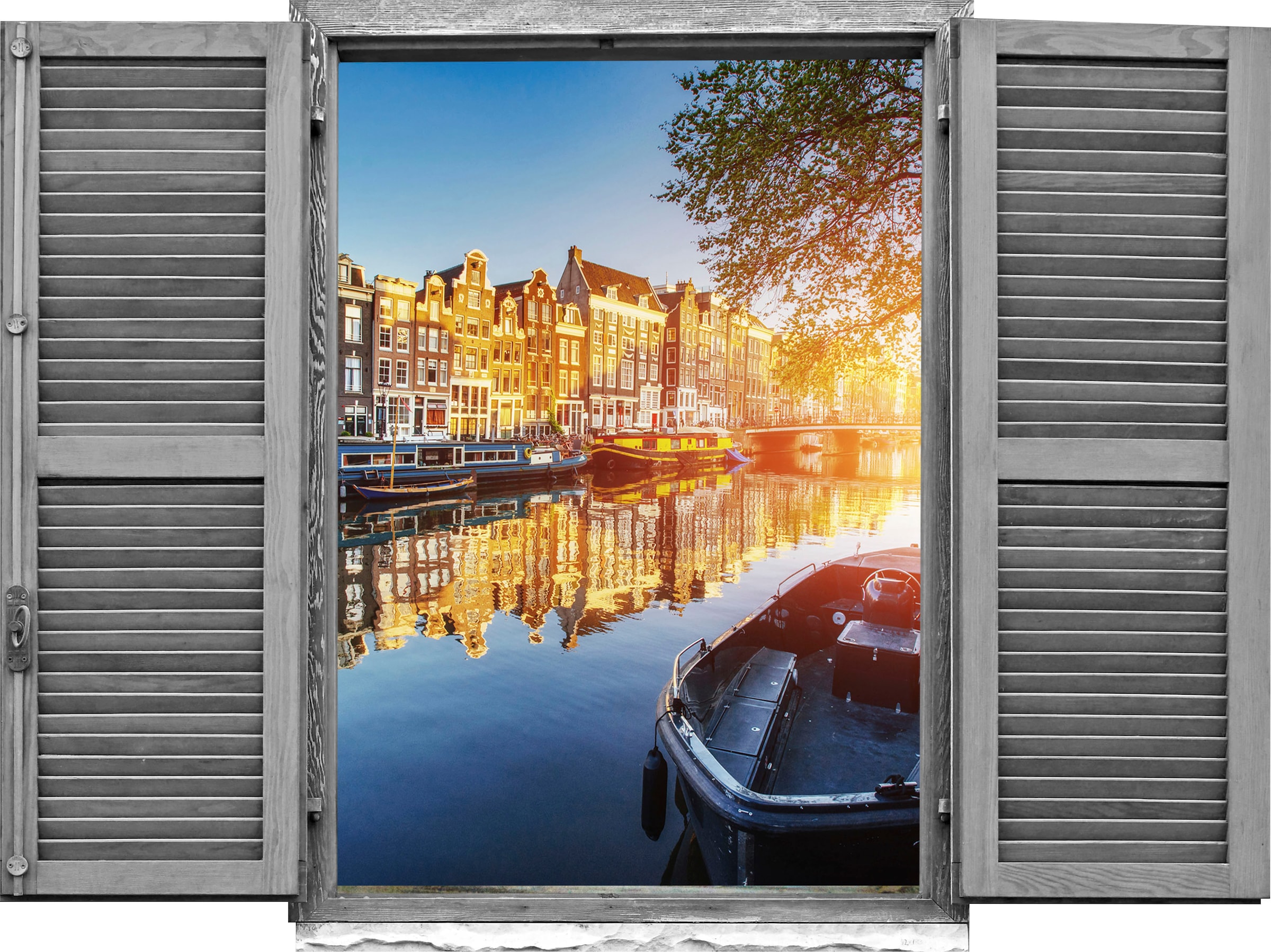 queence Wandtattoo »Holland« Wandsticker, Wandbild, selbstklebend, 3D, Fenster
