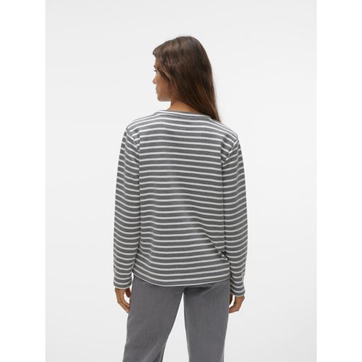 Vero Moda Mathilde Langærmet T-shirt, Snow White, XS