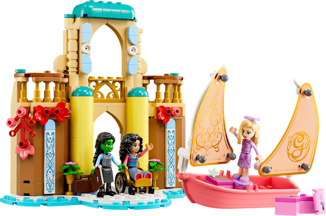 Glinda, Elphaba og Nessarose på Shiz University LEGO® Wicked (75681)
