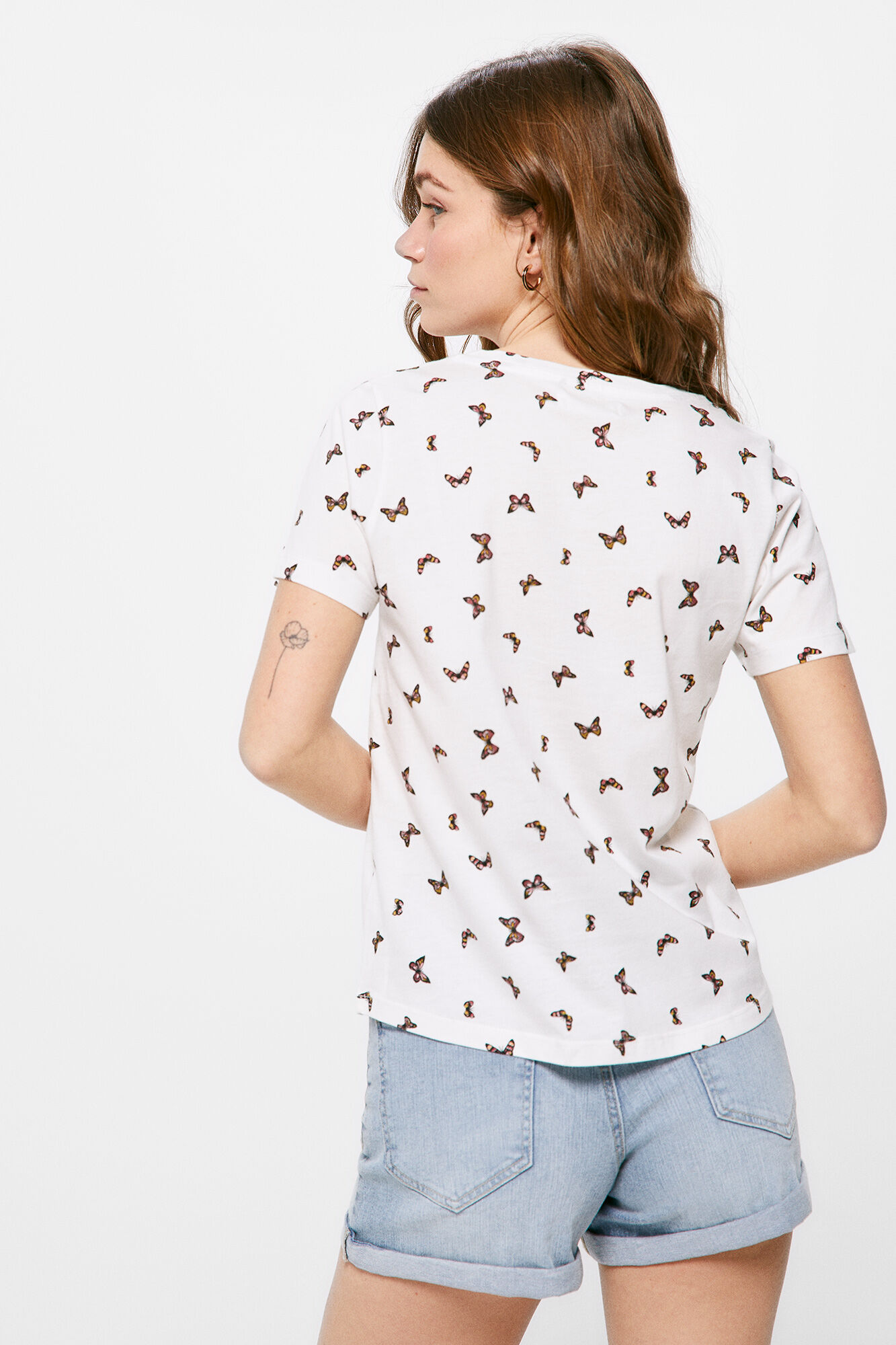 Camiseta estampada - marrom