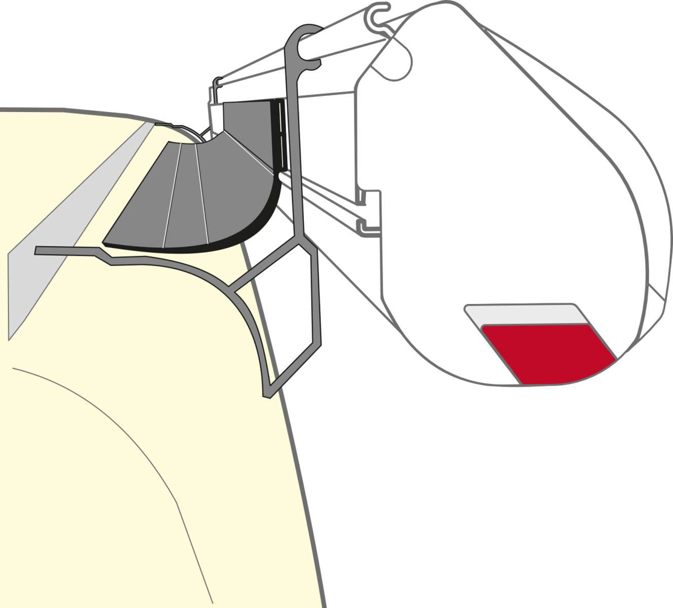 Markisenabdichtung Rain Guard Van für 3 m Längen