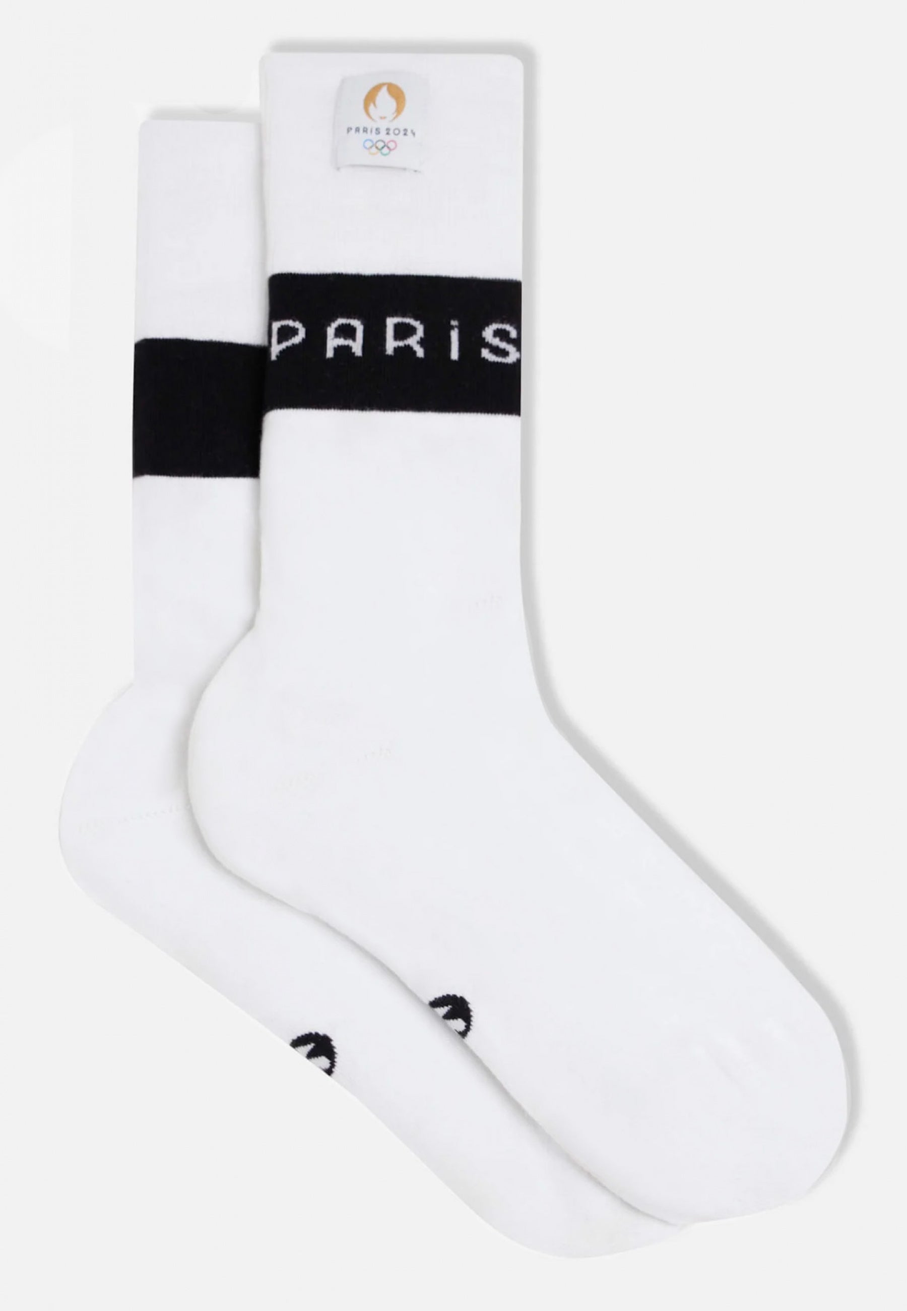 Chaussettes mi-hautes en coton-Lucas Blanc Paris 2024