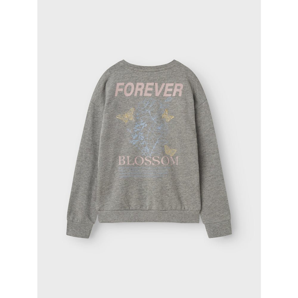 Køb Name It Light Grey Melange Nkflotte Nreg Sweat Unb