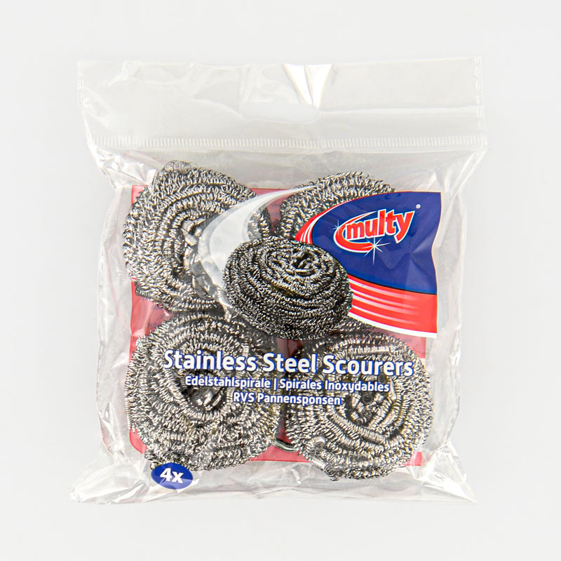 Lot de 4 éponges spirales