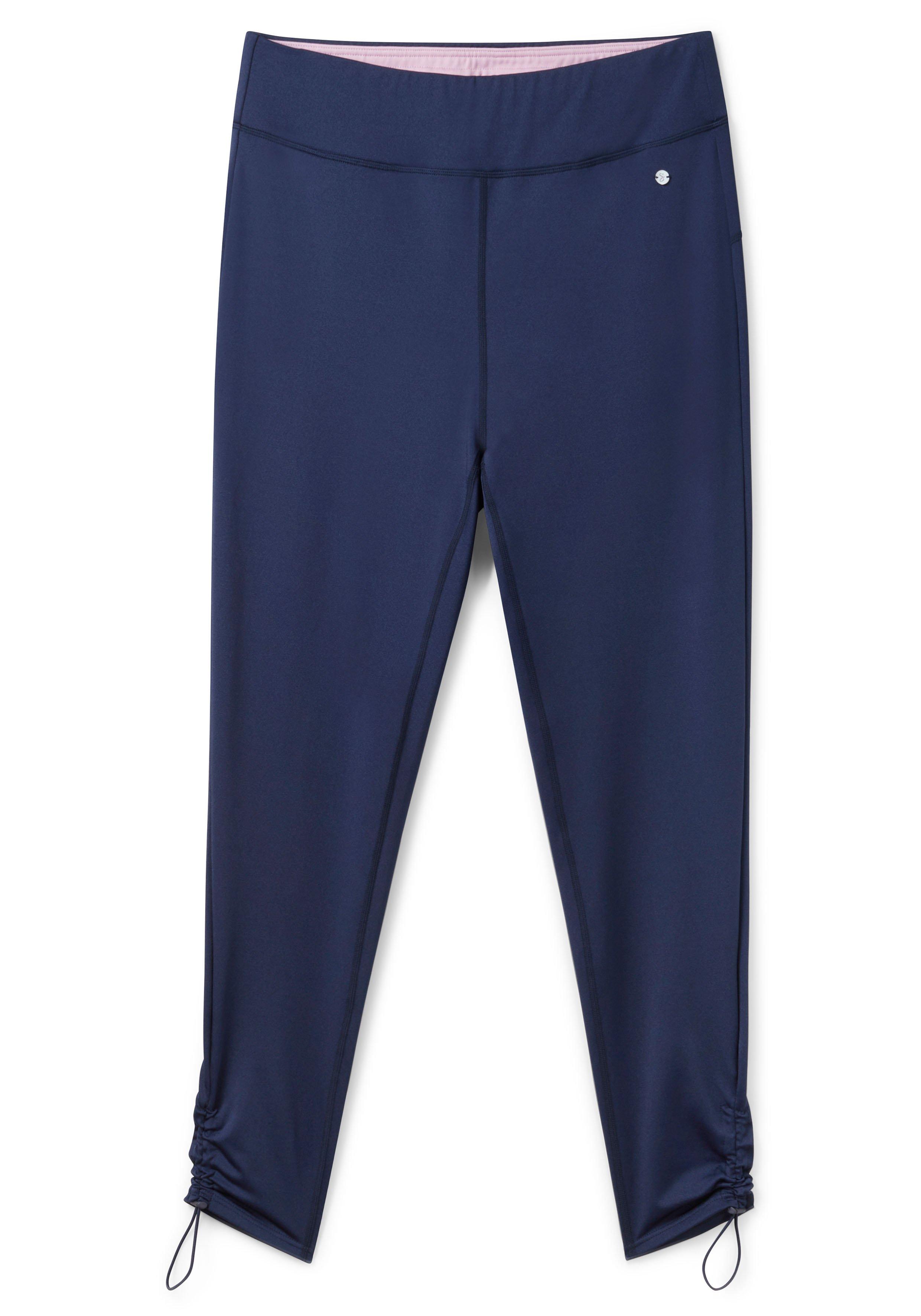Funktionsleggings mit Tunnelzug am Saum