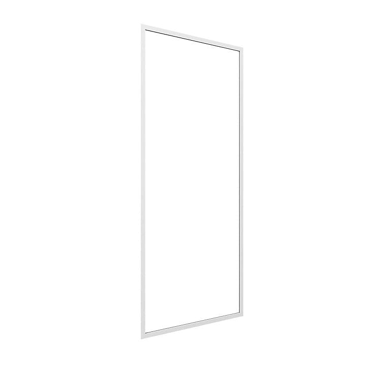 Paroi de douche fixe blanc Galedo Spot transparente 80cm