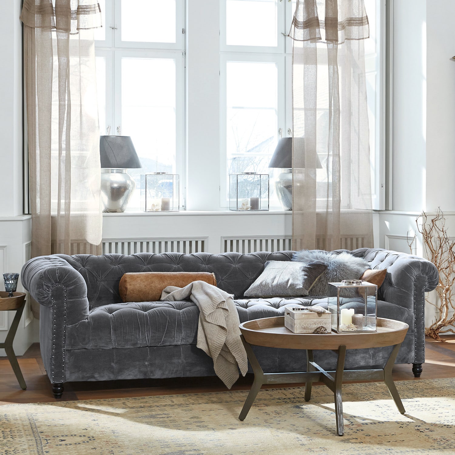 Sofa Parpeville grau